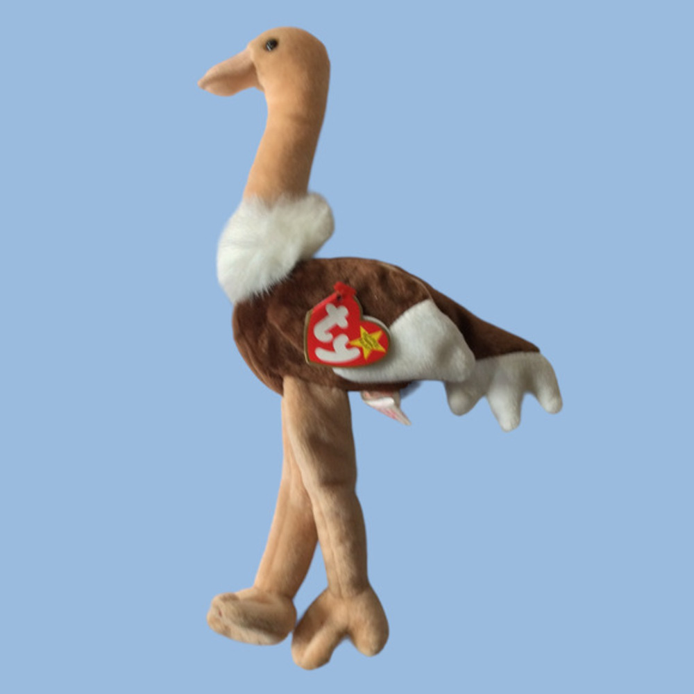 1997 Ostrich "Stretch"  Ty Beanie Baby Vintage NWT Retired